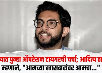 Maharashtra Politics : राज्यात पुन्हा ऑपरेशन टायगरची चर्चा; आदित्य ठाकरे म्हणाले, “आमच्या खासदारांवर आमचा अंधविश्वास, अफवांवर…”