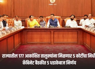 State Cabinet Meeting: राज्यातील १७७ आकांक्षित तालुक्यांना मिळणार ५ कोटींचा निधी, कॅबिनेट बैठकीत ५ धडाकेबाज निर्णय कॅबिनेट