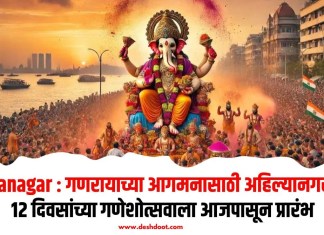 Ahilyanagar : गणरायाच्या आगमनासाठी अहिल्यानगर सज्ज