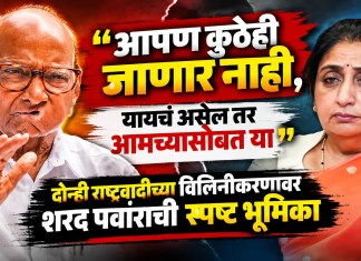Sharad Pawar NCP: आपण कुठेही जाणार नाही, यायचं असेल तर आमच्यासोबत या; दोन्ही राष्ट्रवादीच्या विलिनीकरणावर शरद पवारांची स्पष्ट भूमिका शरद