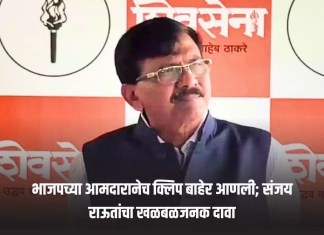 भाजपच्या आमदारानेच क्लिप बाहेर आणली; संजय राऊतांचा खळबळजनक दावा संजय